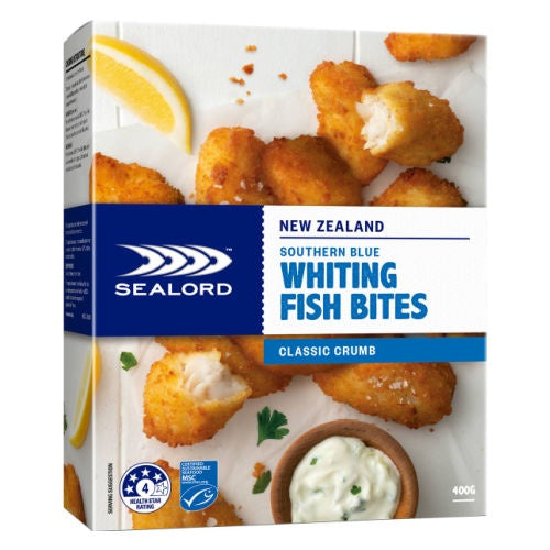 Sealord Southern Blue Whiting Classic Crumb Bites 400g