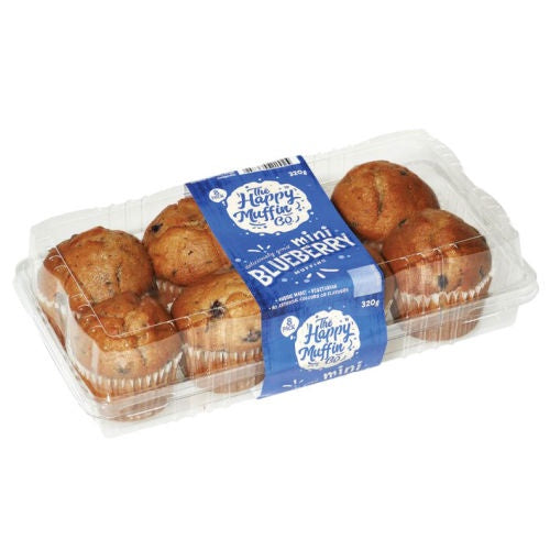 Happy Muffin Co Mini Blueberry Muffins 8 Pk