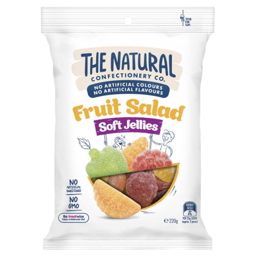 The Natural Confectionery Co Fruit Salad Soft Jellies 220g