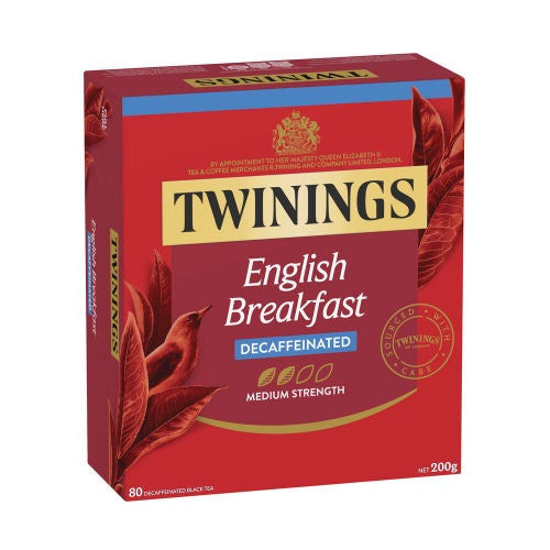 Twinings Decaf English Breakfast Tea Bags 80pk