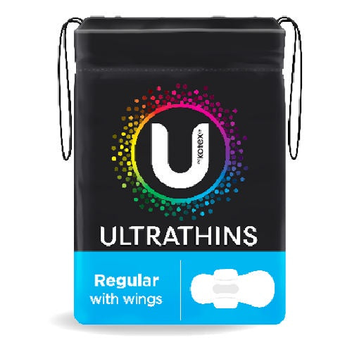 U By Kotex Ultrathin Pads Regular No Wings 14 Pack