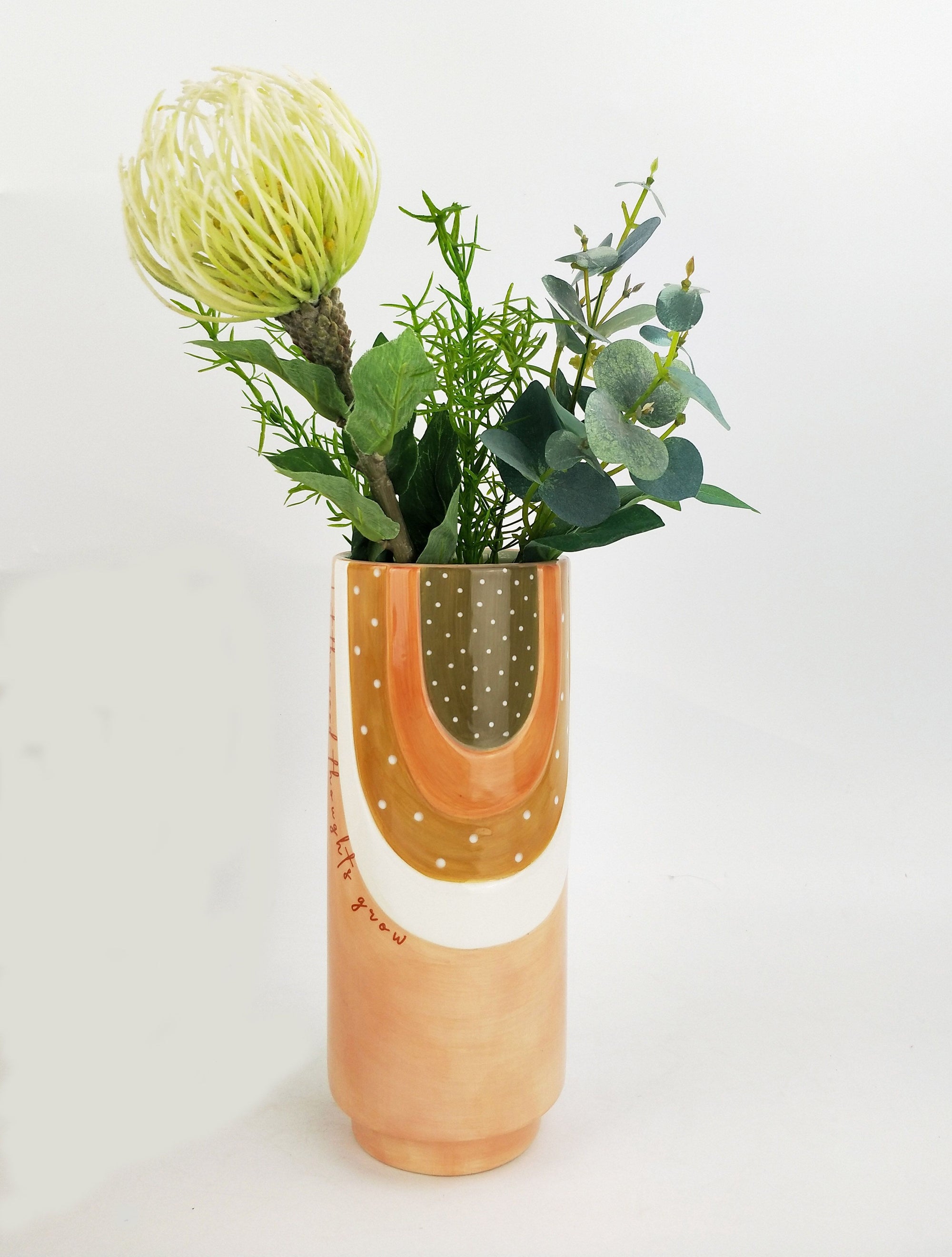 Urban Products Woodstock Let The Good Thoughts Gro Vase/Planter