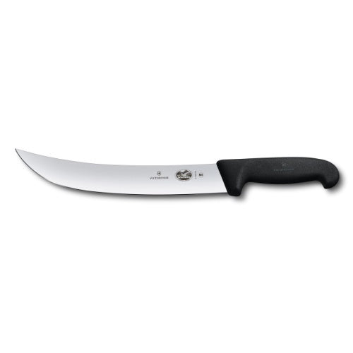 Victorinox Black 25cm curved wide blade Fibrox Cimeter Knife