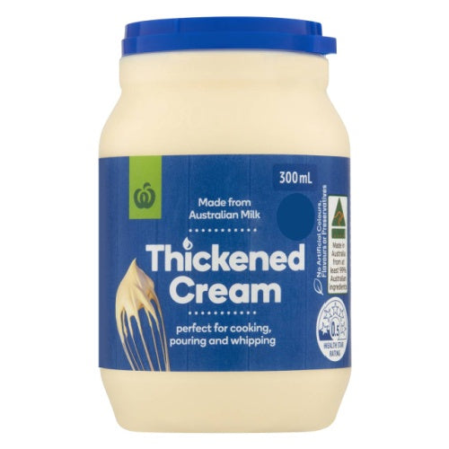 Woolworths Thickened Cream 300ml