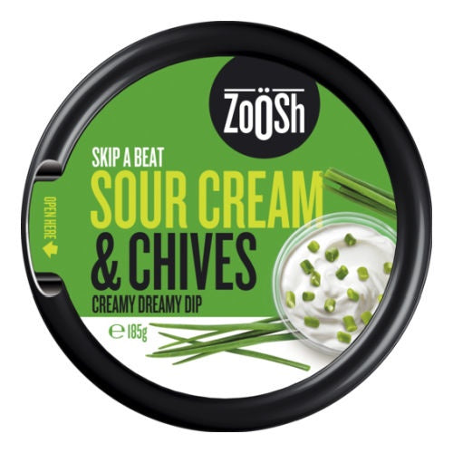 Zoosh Sour Cream & Chives Dip 185g